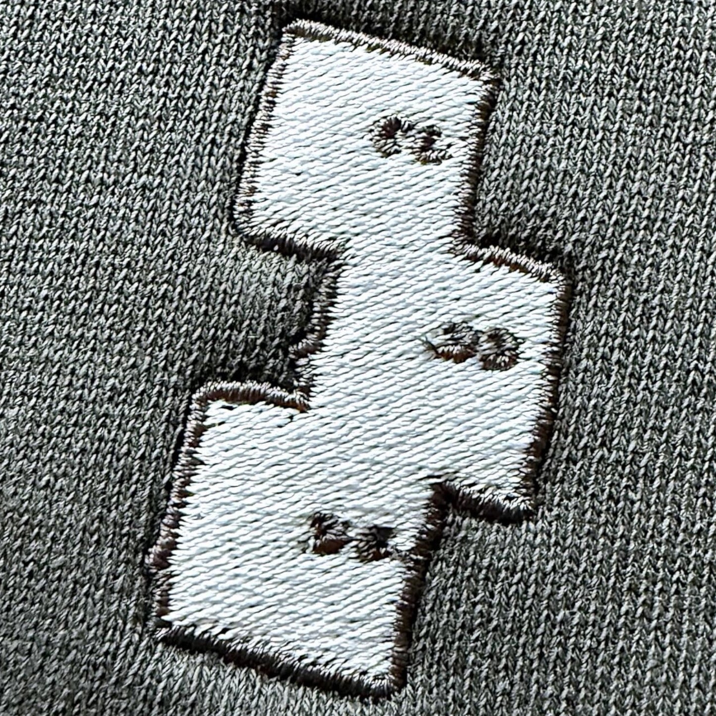 WASHED BLACK EMBROIDERED LOGO HOODIE