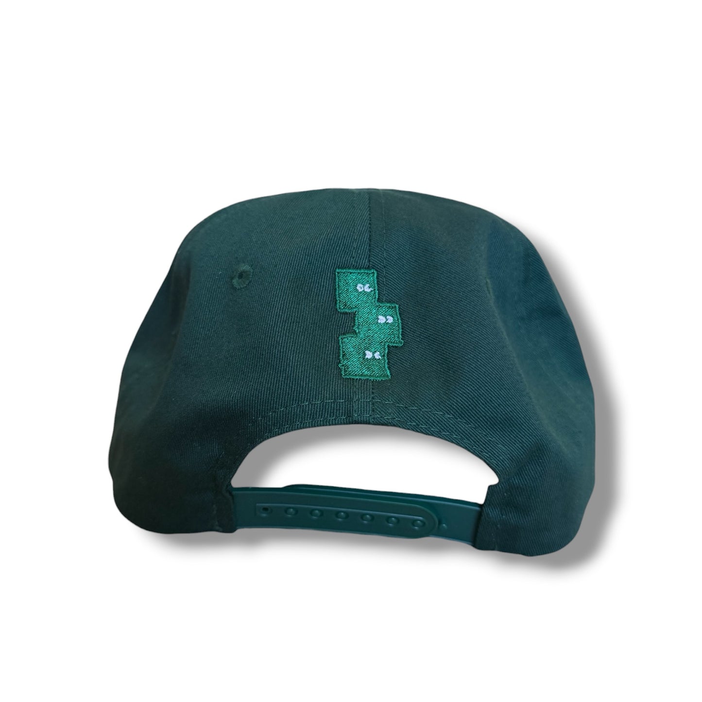 GREEN 5 PANEL SNAPBACK HAT